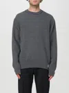 Burberry Equestrian Knight-intarsia Knit Sweater In Grau