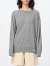 Burberry Cashmere Sweater With Kilt Pin In Grey