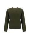 Burberry Wool And Cashmere Blend Sweater In Green