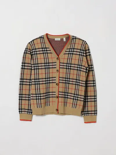 Burberry Sweater Kids Color Beige In Brown