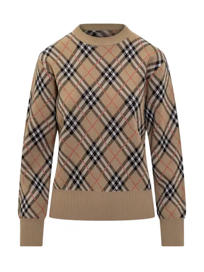Burberry Sweater In Sand