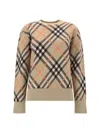 Burberry Sweater In Sand Ip Check