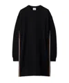Burberry Sweater Style Long-sleeved Dress In Black