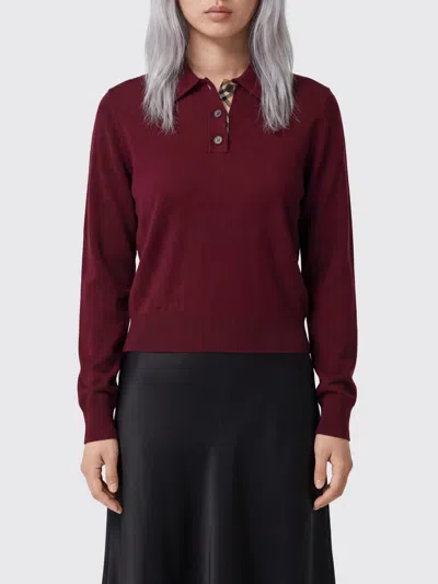 Burberry Sweater Woman Color Violet In Multi