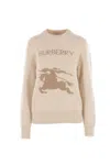 Burberry Beige Wool Sweater In Brown