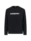 Burberry Burlow Logo Cotton Jersey Sweatshirt In Black