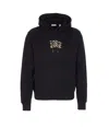 Burberry Hoodie With Front Pocket And Ribbed Cuffs In Black