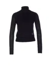 Burberry Soft Blend Turtleneck Sweater With Long Sleeves In Black