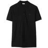 Burberry Eddie Short-sleeved Polo Shirt In Black