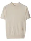 Burberry Light Beige Wool Fine Knit Sweater In Neutral