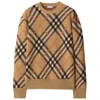 Burberry Ered Wool And Mohair Pullover Sweater In Brown