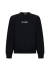 Burberry Black Logo Cotton Blend Sweatshirt In Coal