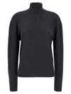 Burberry High Neck Sweater Sweaters And Cardigans In Gray