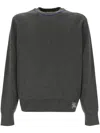 Burberry Equestrian Knight-intarsia Knit Sweater In Grey