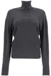 Burberry Wool Turtleneck Sweater In Grey