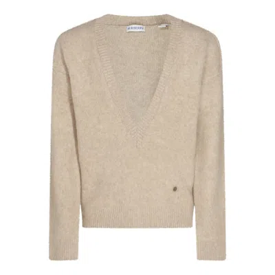 Burberry Beige Wool Knitwear In Neutral