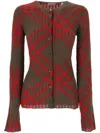 Burberry Sheer Ribbed Crewneck Knitwear Long Sleeves In Loch