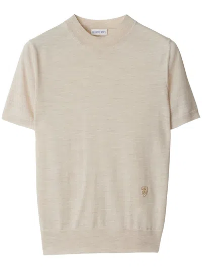 Burberry Sweaters In Nutmeg