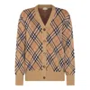Burberry Archivio Check Cardigan In Neutral