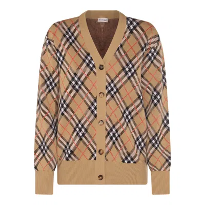 BURBERRY SWEATERS SAND IP CHECK