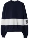Burberry Ekd Stripe Cotton Jumper In Storm