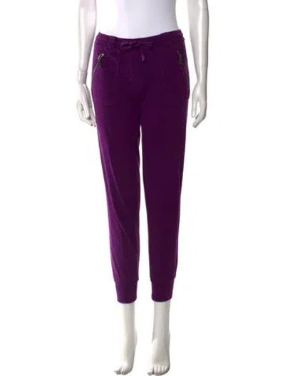 Pre-owned Burberry Sweatpants In Purple