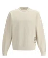 Burberry Sweatshirt With Logo Patch In Beige