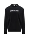 Burberry Burlow Logo Cotton Jersey Sweatshirt In Black