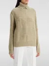 Burberry Luxurious Cashmere Sweater With Ekd Pattern In Beige