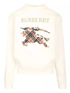 Burberry Crewneck Cotton Sweatshirt With Cross Stitch Ekd