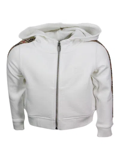 Burberry Sweatshirt In White