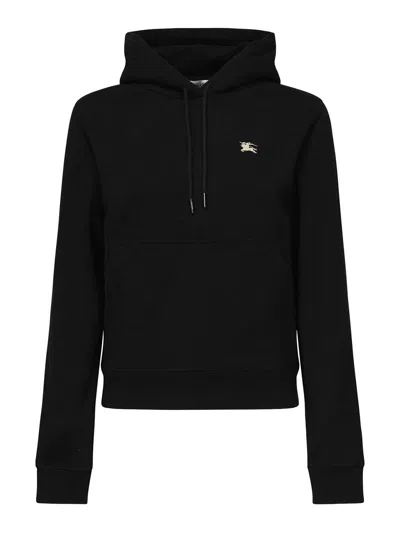 Burberry Sweatshirt With Cross-stitch Ekd In Black