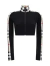 Burberry Cropped Polyamide Blend Top With High Collar