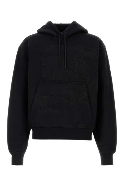 Burberry Sweatshirts In Black