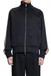 Burberry Checked Jacquard-trimmed Logo-embroidered Tech-jersey Track Jacket In Black