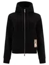 Burberry Check Label Cotton Zip Hoodie