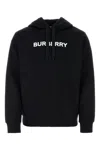 Burberry Black Cotton Sweatshirt In Black