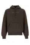 Burberry Hoodie Cotton Blend Drawstring In Brown