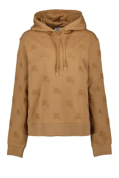 Burberry Sweatshirts Cammello In Brown