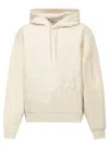 Burberry Sand Cotton Blend Sweatshirt In White