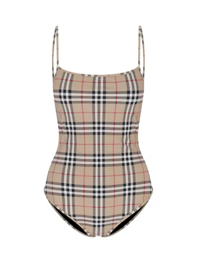 Burberry Swim Suit In Beige