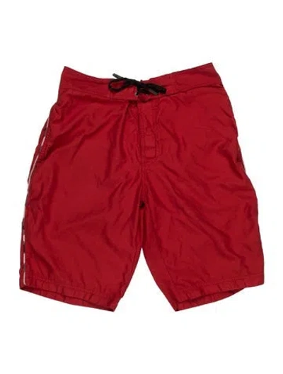 Pre-owned Burberry Swim Trunks In Red