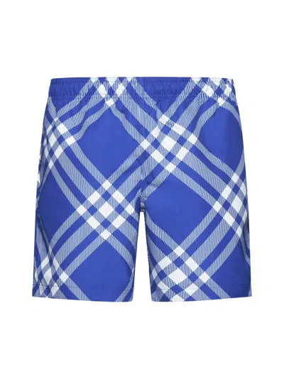 Burberry Swimming Trunks In Knight Ip Check