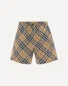 Burberry Men Check Print Bermuda Swimsuit In Multi