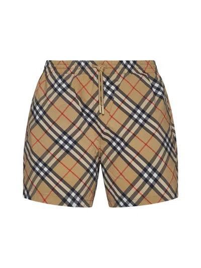 Burberry Swimshorts In Sand Ip Check