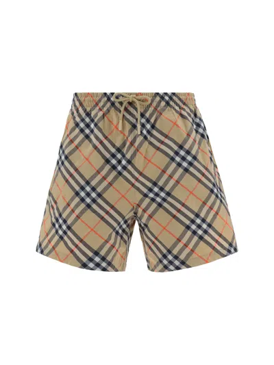 Burberry Swimshorts In Brown