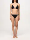Burberry Black Vintage Check Detail Mata Triangle Bikini In 黑色