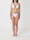 Burberry Mata Checked-piped Triangle Bikini In White