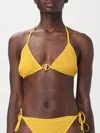 Burberry Womens Crinkled-nylon-bikini-top In Gelb