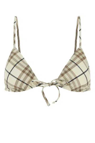 Burberry Triangle Bikini Top Adjustable Straps In Multi